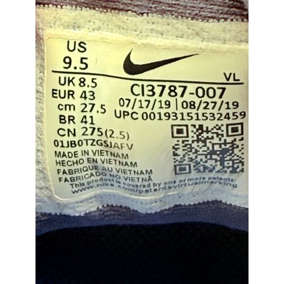 Size 9.5 - Nike Quest 2 Mens Dark Gray‎ Blue Running Sneaker CI3787-007 - Picture 8 of 8